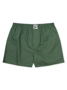 Pastellgrün gemusterte Shorts für Männer