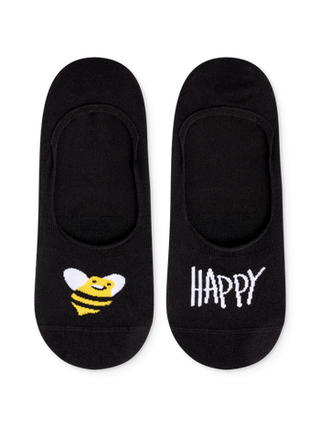 Lustige No-Show-Socken Be Happy