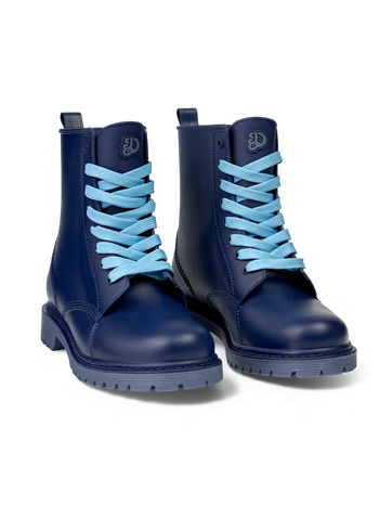 Tiefblaue Regenstiefel für Frauen