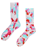 Gerippte Socken Funky Blumen