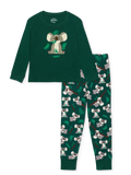 Lustiger Pyjama für Kinder Koala und Blätter