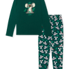Lustiger Pyjama für Frauen Koala und Blätter