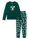 Lustiger Pyjama für Frauen Koala und Blätter