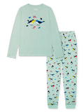 Lustiger Pyjama für Frauen Singende Vögel