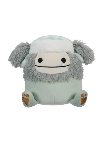 Squishmallows Evita der graue Bigfoot mit Trapperhut, 20 cm