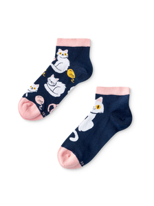 Lustige Knöchelsocken für Kinder Verspieltes Kätzchen