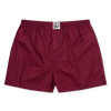 Blau-rot gemusterte Shorts für Männer