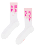 Lustige funktionelle Socken Erobere die Welt