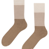 Warme Socken Beige Dreifarbig