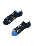 Lustige Sneakersocken Katze und Mond