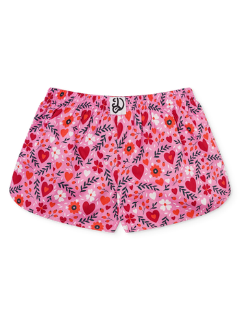Lustige Damenshorts Blumenliebe