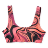 Lustiges sportliches Bikinioberteil Flüssige Farben