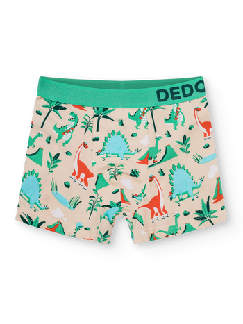 Lustige Boxershorts für Jungen Dino-Skatepark