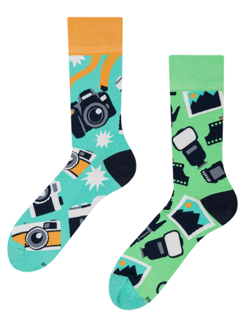 Lustige Socken Fotograf