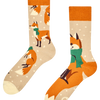 Warme Socken Fuchs mit Schal