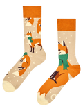 Warme Socken Fuchs mit Schal