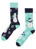 Lustige warme Socken Fröhlicher Schneemann