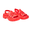 Lebendiges Rot Eva Fisherman Sandalen für Damen