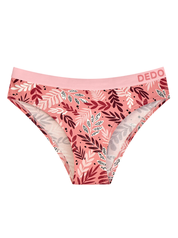 Modal-Damenhöschen Rosa Blätter