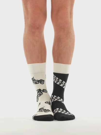 Lustige Socken Motorrad