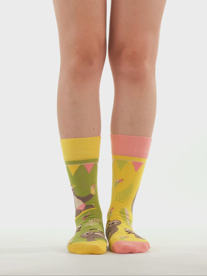 Lustige Socken Party-Faultier