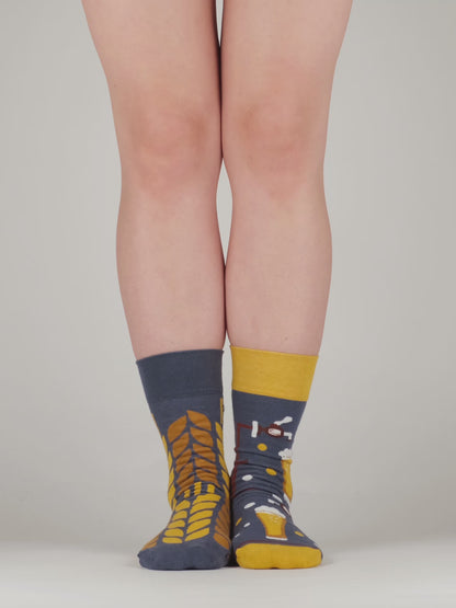 Lustige Socken Zeit für ein Bier