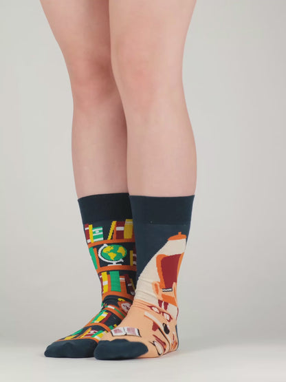 Lustige Socken Bibliothek